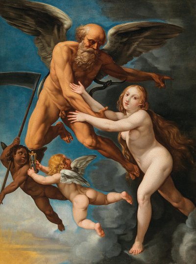 De tijd ontvoert de waarheid, ca. 1630 door Giuseppe Cesari
