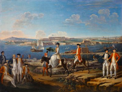 Lady Johnstone, vrouw van de Gouverneur van Menorca, ca.1771 door Giuseppe Chiesa