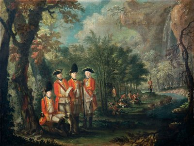 Het 25e Regiment Voetvolk in Minorca (Menorca), ca.1771 door Giuseppe Chiesa