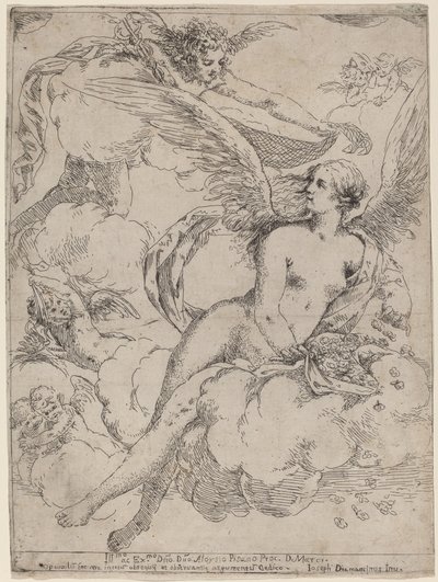 Flora en Mercurius door Giuseppe Diamantini