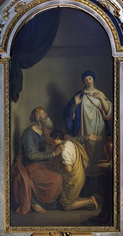 Isaak zegent Jakob, door Giuseppe Diotti door Giuseppe Diotti