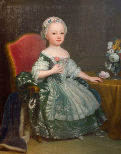 Portret van Maria Theresa van Savoye (1756-1803), toekomstige Gravin van Artois, door Giuseppe Dupra door Giuseppe Duprà