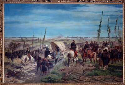 Italiaans militair kamp bij de slag bij Magenta in 1859 door Giuseppe Fattori