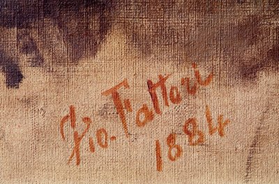 Zelfportret op 59-jarige leeftijd (detail) door Giuseppe Fattori