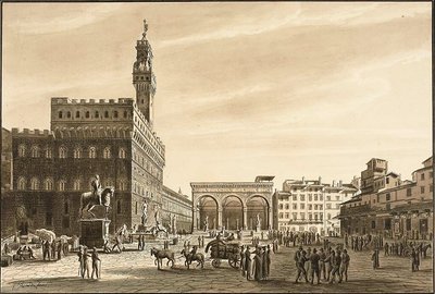 Piazza Signoria door Giuseppe Gherardi