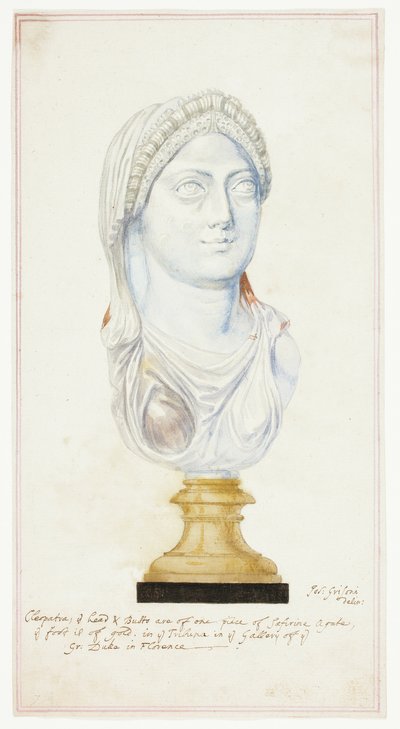 Agaat Hoofd van Cleopatra door Giuseppe Grisoni