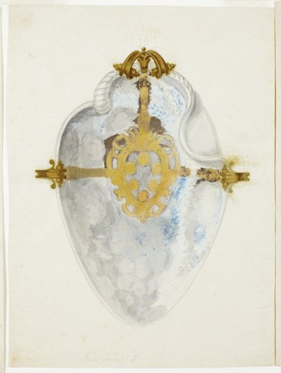 Overzicht van Shell met Medici wapenschild door Giuseppe Grisoni