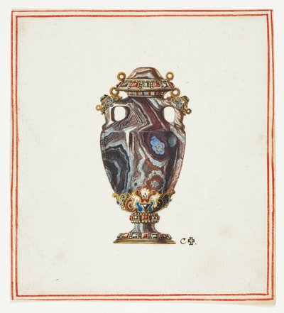 Porfier vaas door Giuseppe Grisoni
