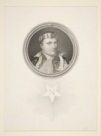 Napoleon als Koning van Italië door Giuseppe Longhi
