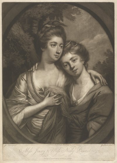 Miss Jenny & Miss Nelly Bennet door Giuseppe Marchi