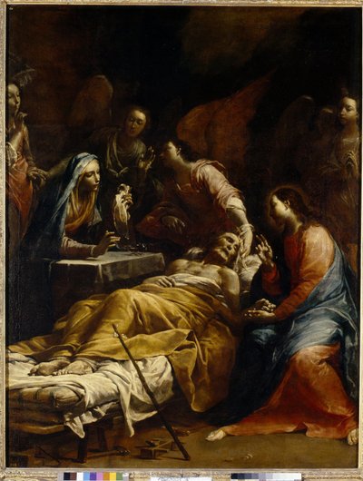 De dood van Sint Jozef door Giuseppe Maria Crespi