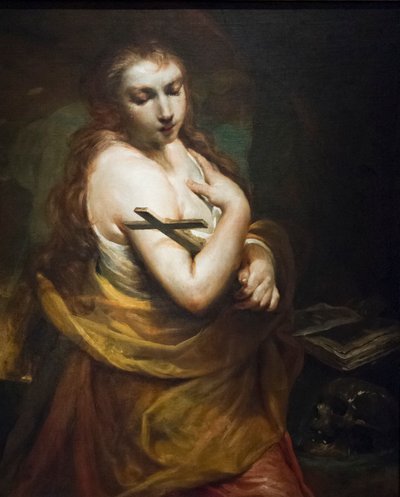 Boetvaardige Magdalena door Giuseppe Maria (1665 1747) Crespi