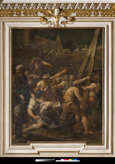 Sint Andreas voor het kruis van zijn martelaarschap door Giuseppe Maria Crespi