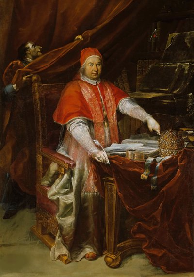 Portret van Paus Benedictus XIV 1675-1758, 1740 door Giuseppe Maria Crespi