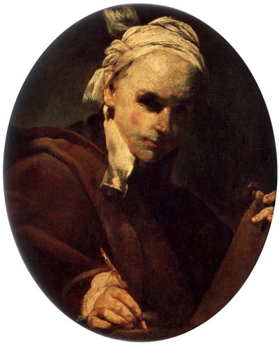 Zelfportret, ca. 1700 door Giuseppe Maria Crespi