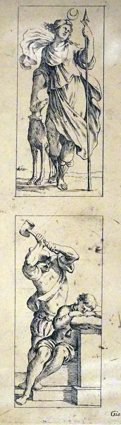 17e Eeuwse tarotkaarten door Giuseppe Maria Mitelli door Giuseppe Maria Mitelli
