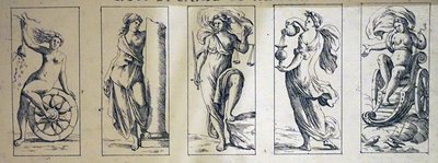 17e Eeuwse tarotkaarten door Giuseppe Maria Mitelli door Giuseppe Maria Mitelli