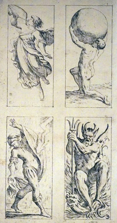 17e-eeuwse tarotkaarten door Giuseppe Maria Mitelli