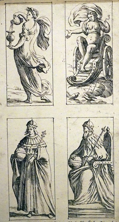 17e-eeuwse tarotkaarten door Giuseppe Maria Mitelli