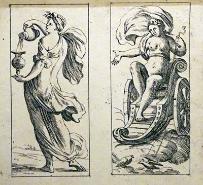 17e-eeuwse tarotkaarten door Giuseppe Maria Mitelli