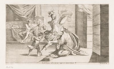 Aeneas vertrekt voor de strijd door Giuseppe Maria Mitelli