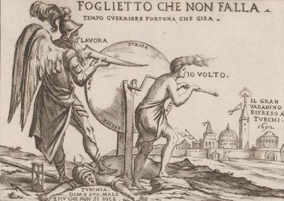 Een allegorie met betrekking tot het lot van de Turken door Giuseppe Maria Mitelli