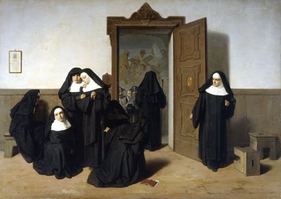 Antiklerikalisme, onderdrukking van kloosters door Giuseppe Mazza