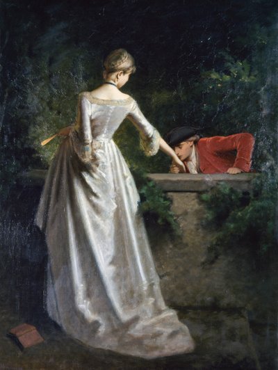 Heer kust hand van dame door Giuseppe Mazza