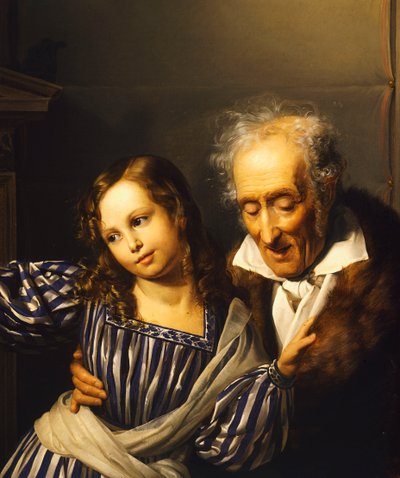 Oude man wijst Maria Luigia