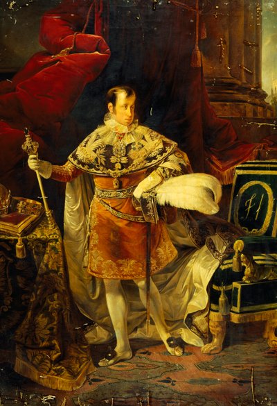 Portret van Ferdinand I van Oostenrijk door Giuseppe Molteni