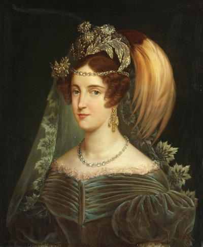 Portret van Maria Cristina van Savoye, koningin van de Twee Siciliën door Giuseppe Navarra