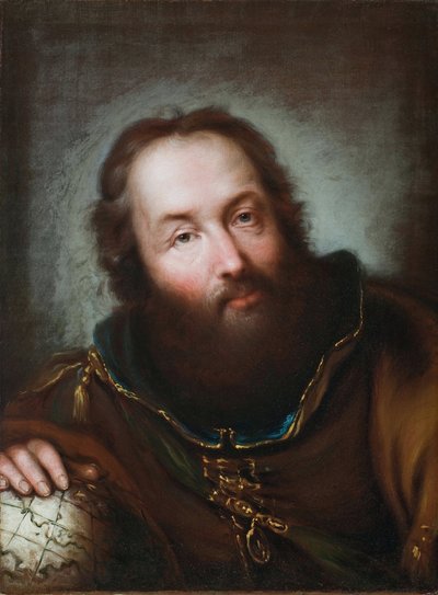 Portret van Christoffel Columbus door Giuseppe Nogari