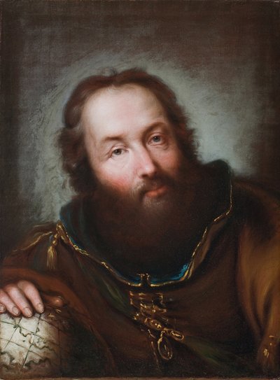Portret van Christoffel Columbus door Giuseppe Nogari