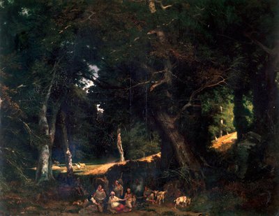 Bos door Giuseppe Palizzi
