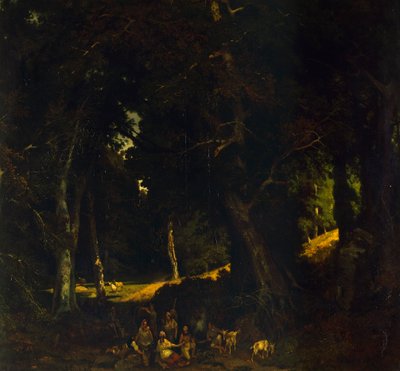 Zigeunerkamp door Giuseppe Palizzi