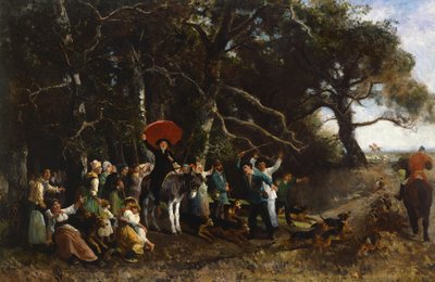 Onderbroken preek door Giuseppe Palizzi