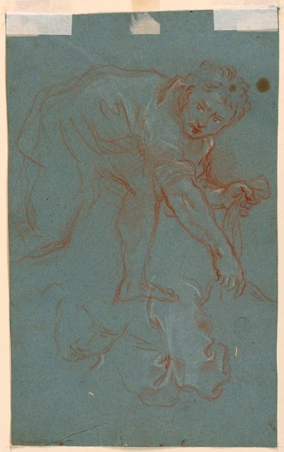 Twee studies van een man door Giuseppe Passeri