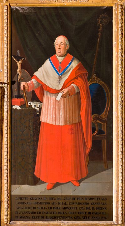 Portret van Kardinaal Pietro Gravina door Giuseppe Patania