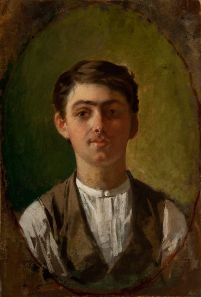 Zelfportret, 1885-1886 door Giuseppe Pellizza da Volpedo
