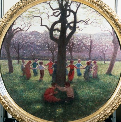 Lente-idylle door Giuseppe Pellizza da Volpedo