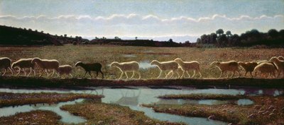 De Spiegel van het Leven: Wat de Eerste doet, volgen de Anderen, 1895-98 door Giuseppe Pellizza da Volpedo