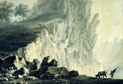 Berglandschap, door Giuseppe Pietro Bagetti door Giuseppe Pietro Bagetti