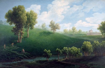 Fantastisch landschap door Giuseppe Pietro Bagetti