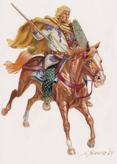 Bagaudae rijden door Giuseppe Rava