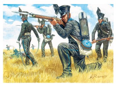 Eerste Keizerrijk: Het Infanterieregiment van de Zwarte Brunswijkers door Giuseppe Rava