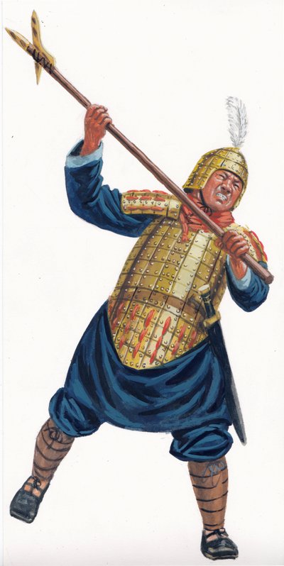Helbardier van het leger van keizer Qin door Giuseppe Rava
