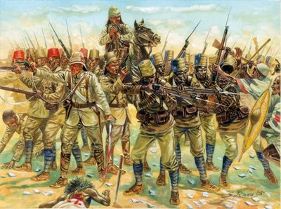 Mahdistische Oorlog: Slag bij Omdurman (2 september 1898) door Giuseppe Rava
