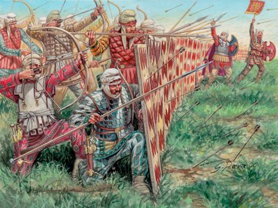 Perzische infanterie door Giuseppe Rava