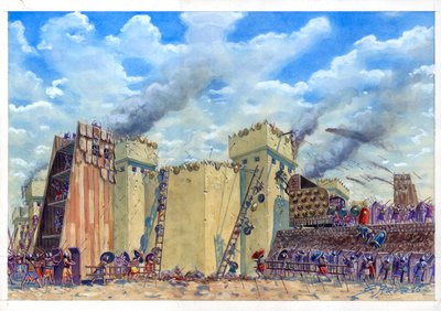 Belegering van Tel Lachish door Giuseppe Rava