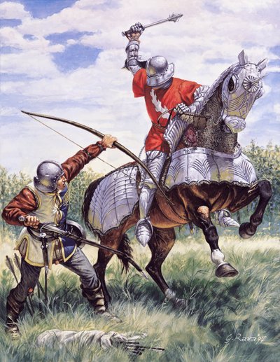De Oorlog van de Twee Rozen (1455-1485): Slag tussen het Koninklijk Huis van York en het Koninklijk Huis van Lancaster door Giuseppe Rava